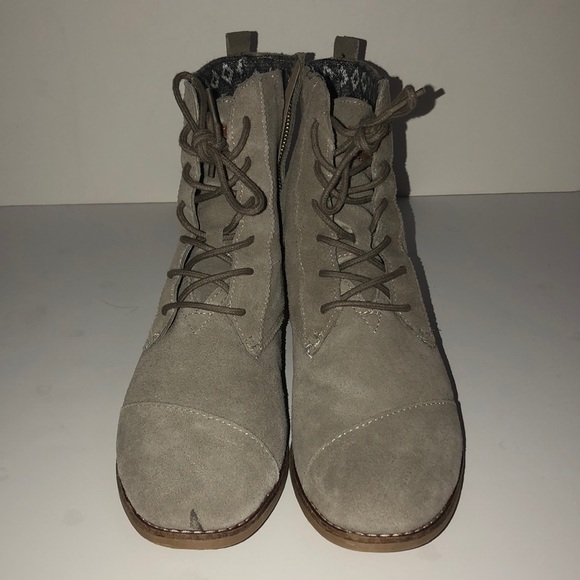 TOMS Alpa Taupe Suede Boot - Picture 3 of 5